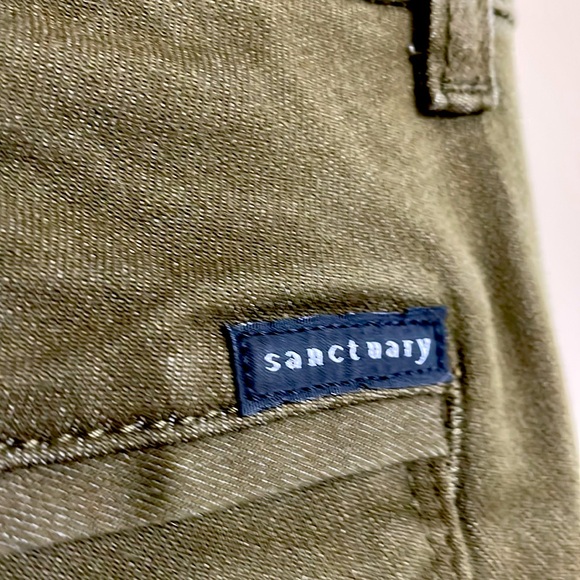Sanctuary Pants ankle crop NEW w /Tags . Army green - Picture 4 of 6